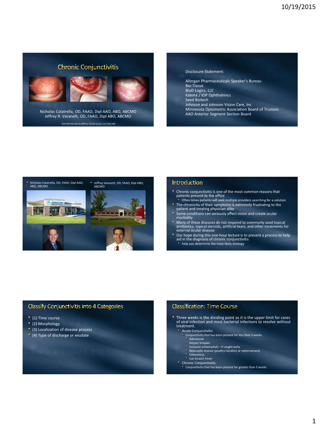 Chronic Conjunctivitis