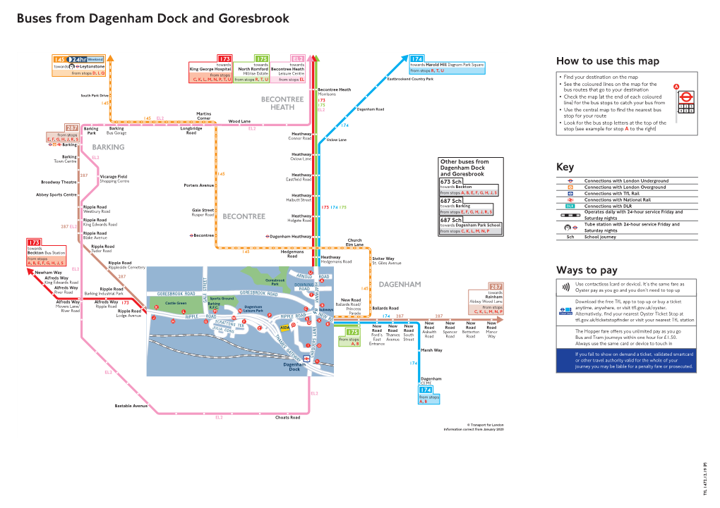 Buses from Dagenham Dock and Goresbrook