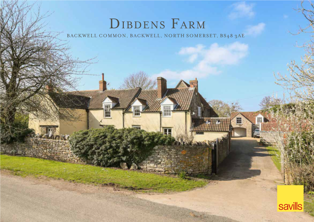 Dibdens Farm BACKWELL COMMON, BACKWELL, NORTH SOMERSET, BS48 3AE Dibdens Farm BACKWELL COMMON, BACKWELL, NORTH SOMERSET, BS48 3AE