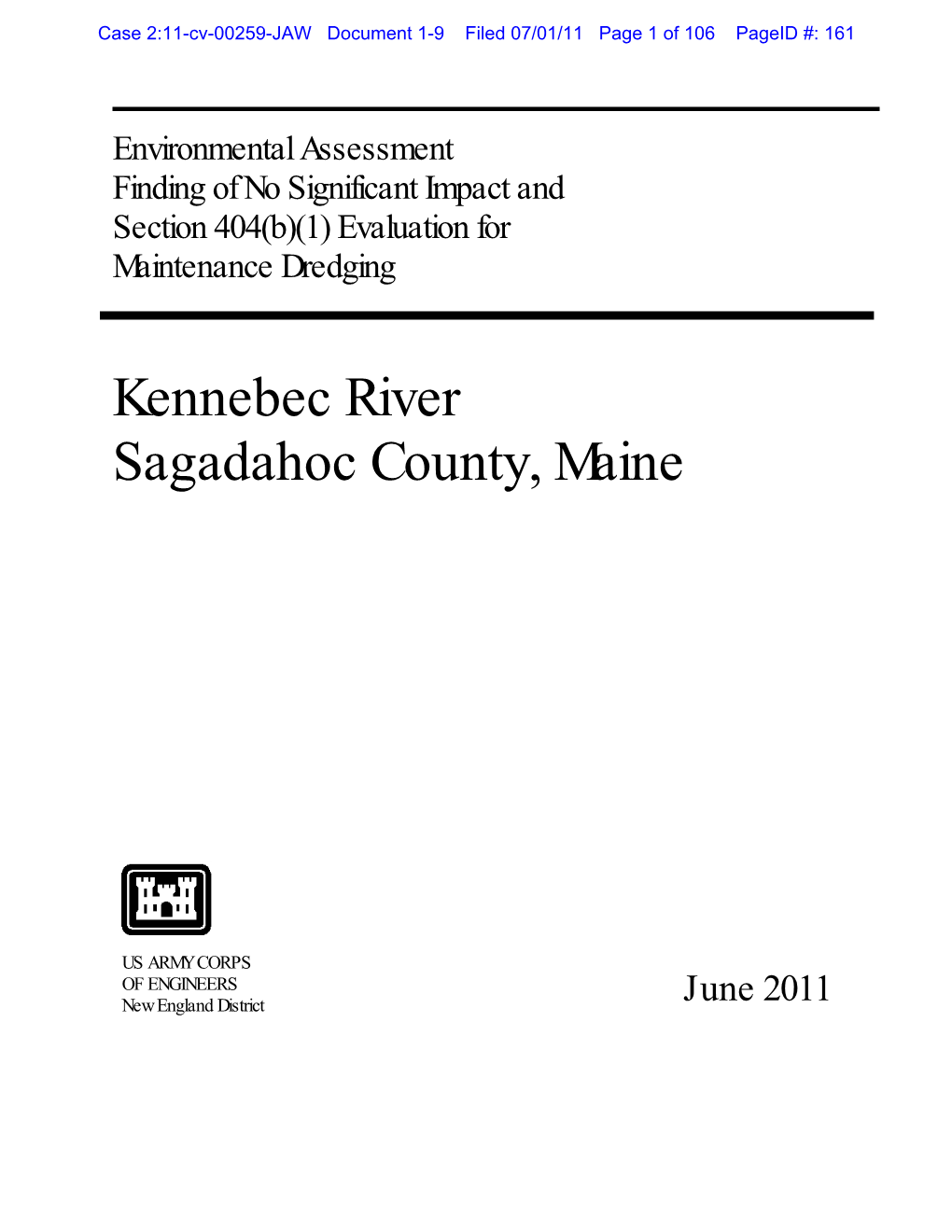 Kennebec River Sagadahoc County, Maine