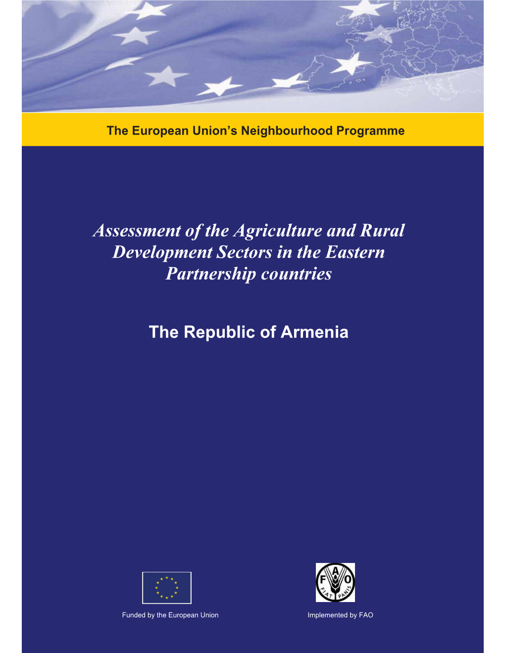 Assessment of the Agriculture and Rural Development Sectors in the Eastern Partnership Countries