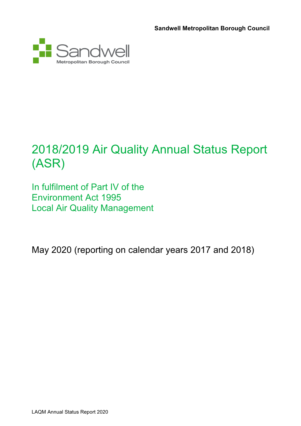 Executive Summary: Air Quality in Our Area