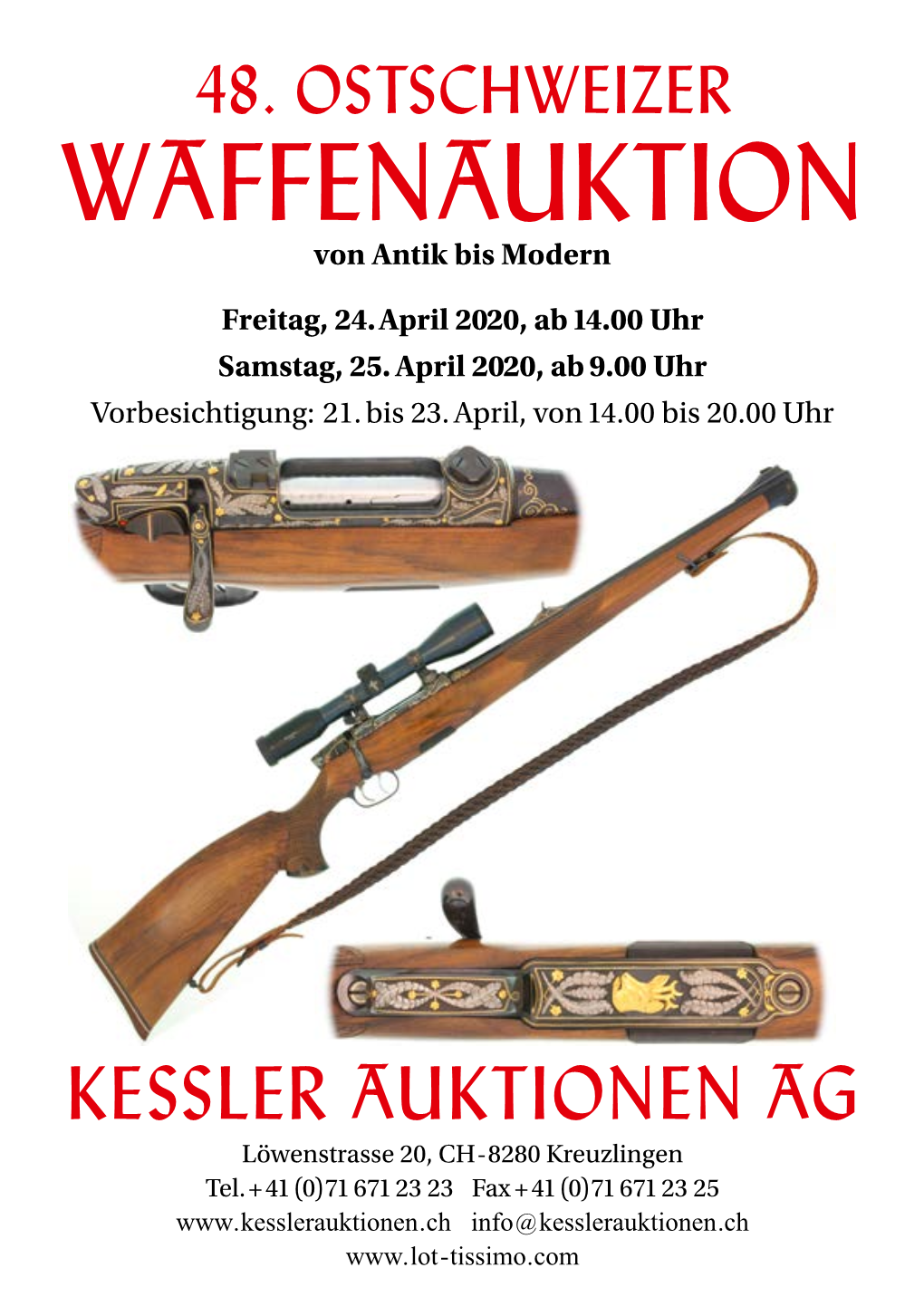 48. OSTSCHWEIZER WAFFENAUKTION Von Antik Bis Modern