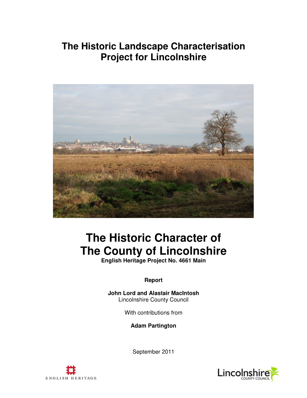 The Historic Character of Lincolnshire
