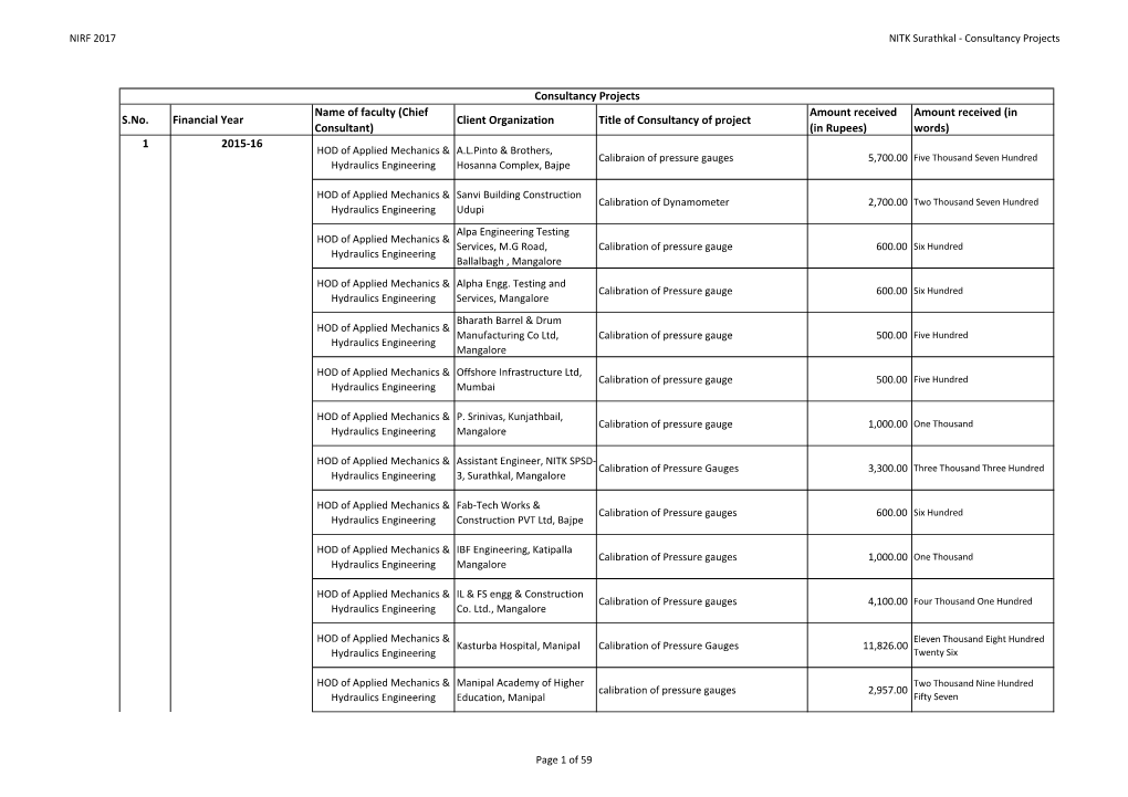 1. Consultancy Project Details