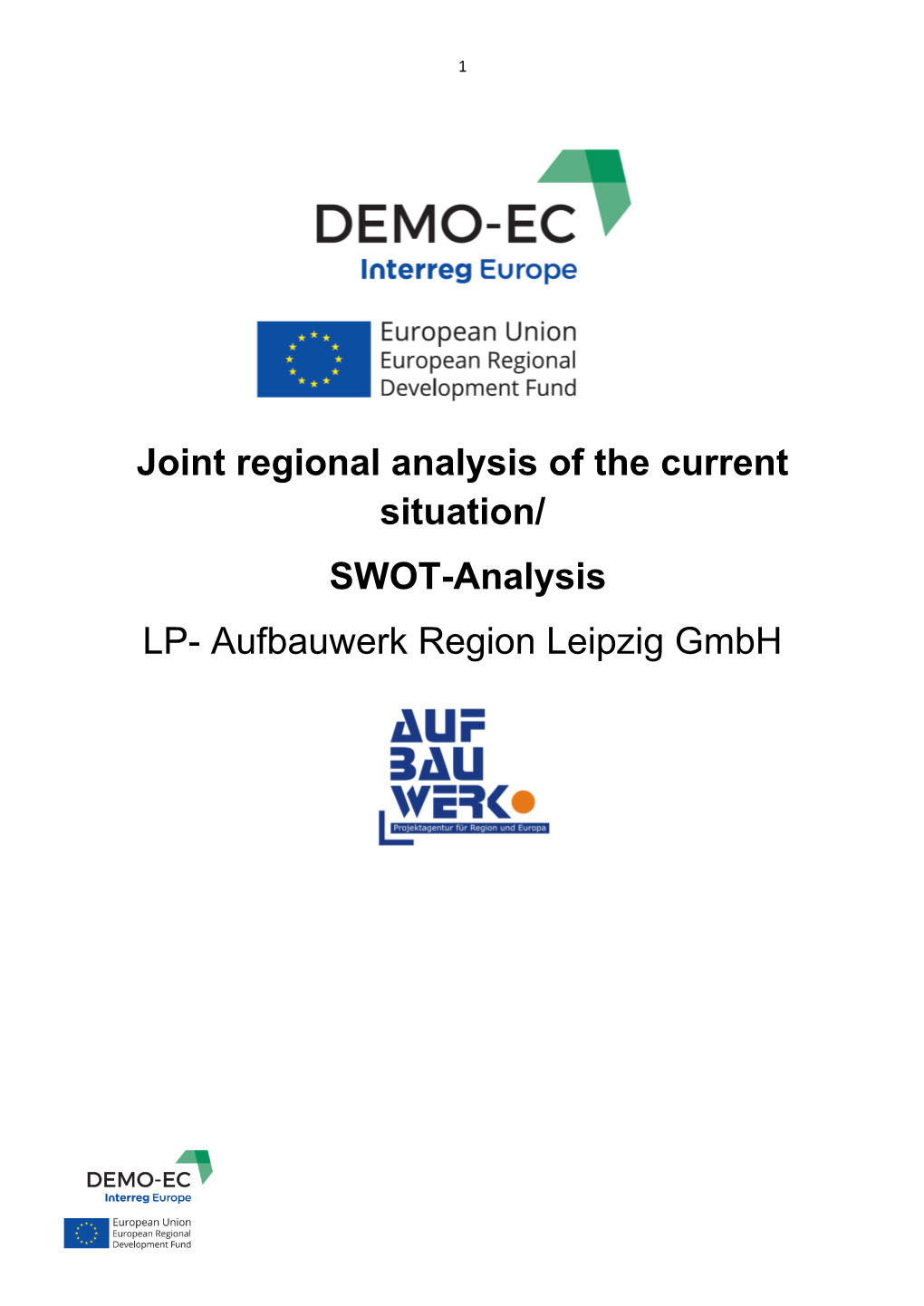 SWOT-Analysis LP- Aufbauwerk Region Leipzig Gmbh