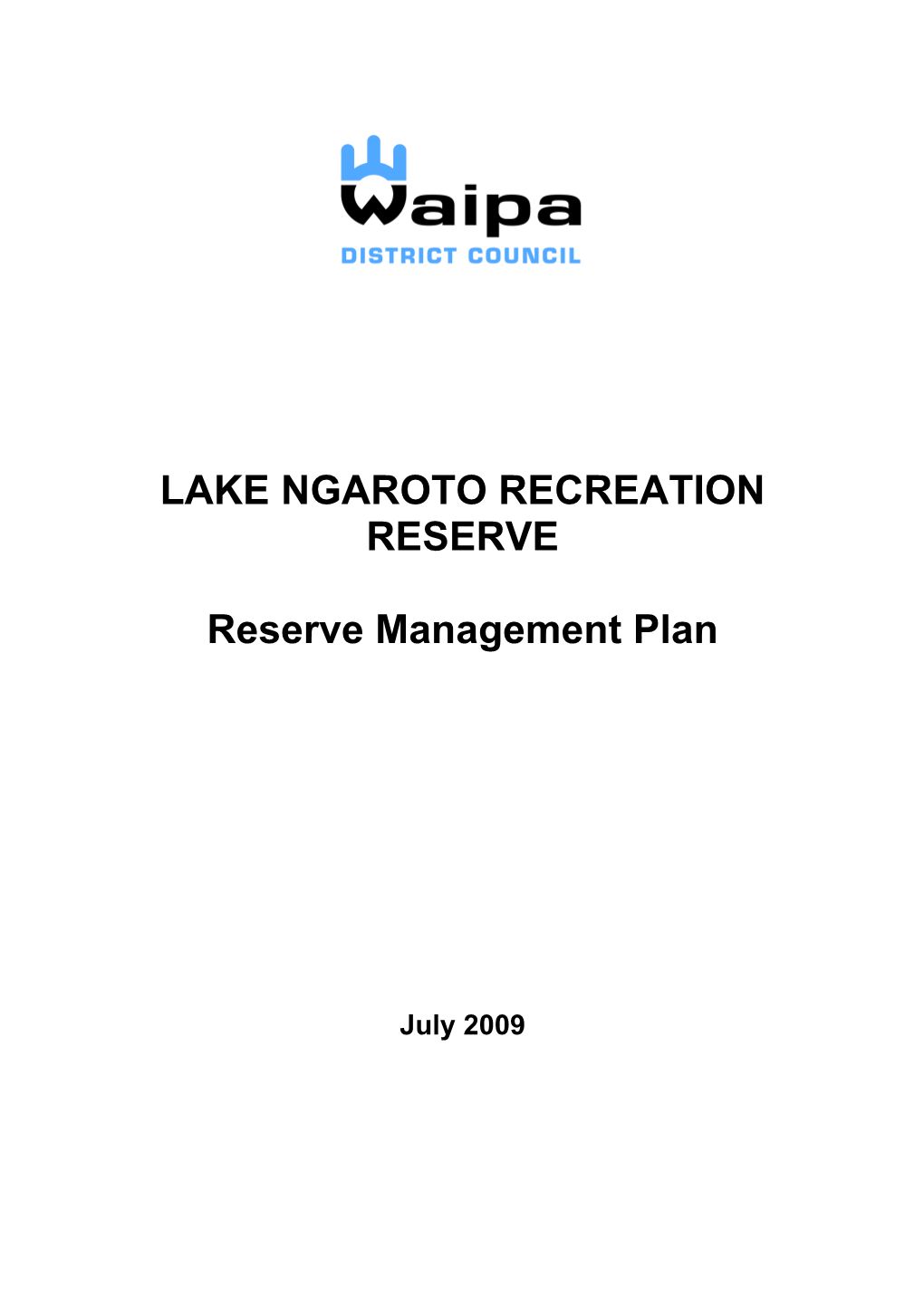 Lake Ngaroto Reserve Management Plan Was Approved