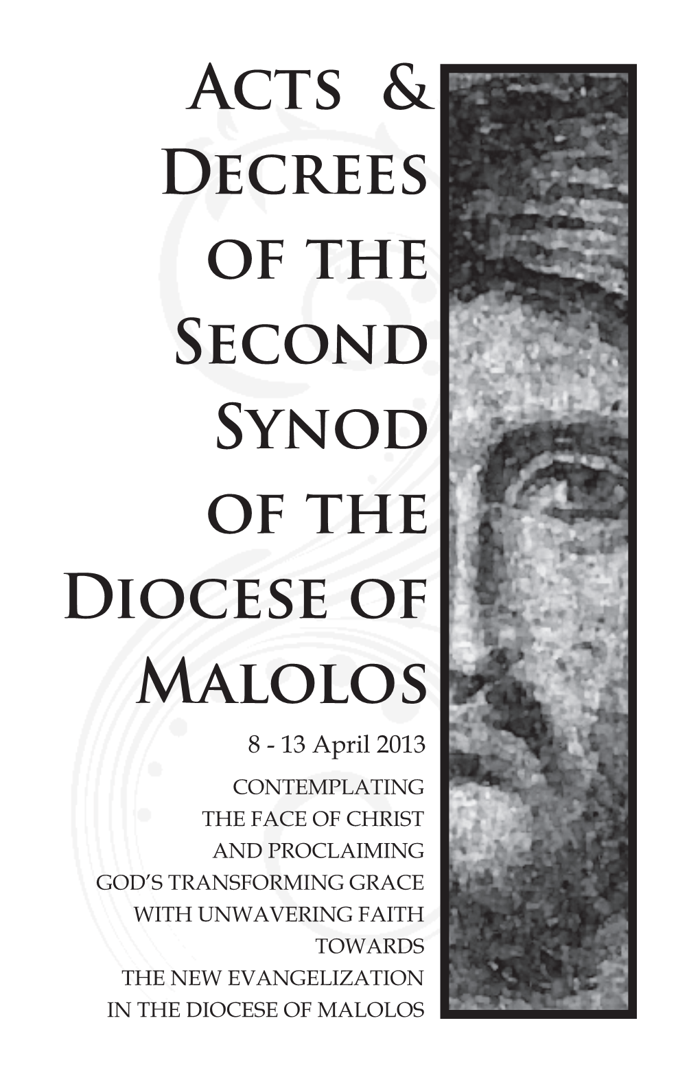 Acts & Decrees of the Second Synod of the Diocese of Malolos