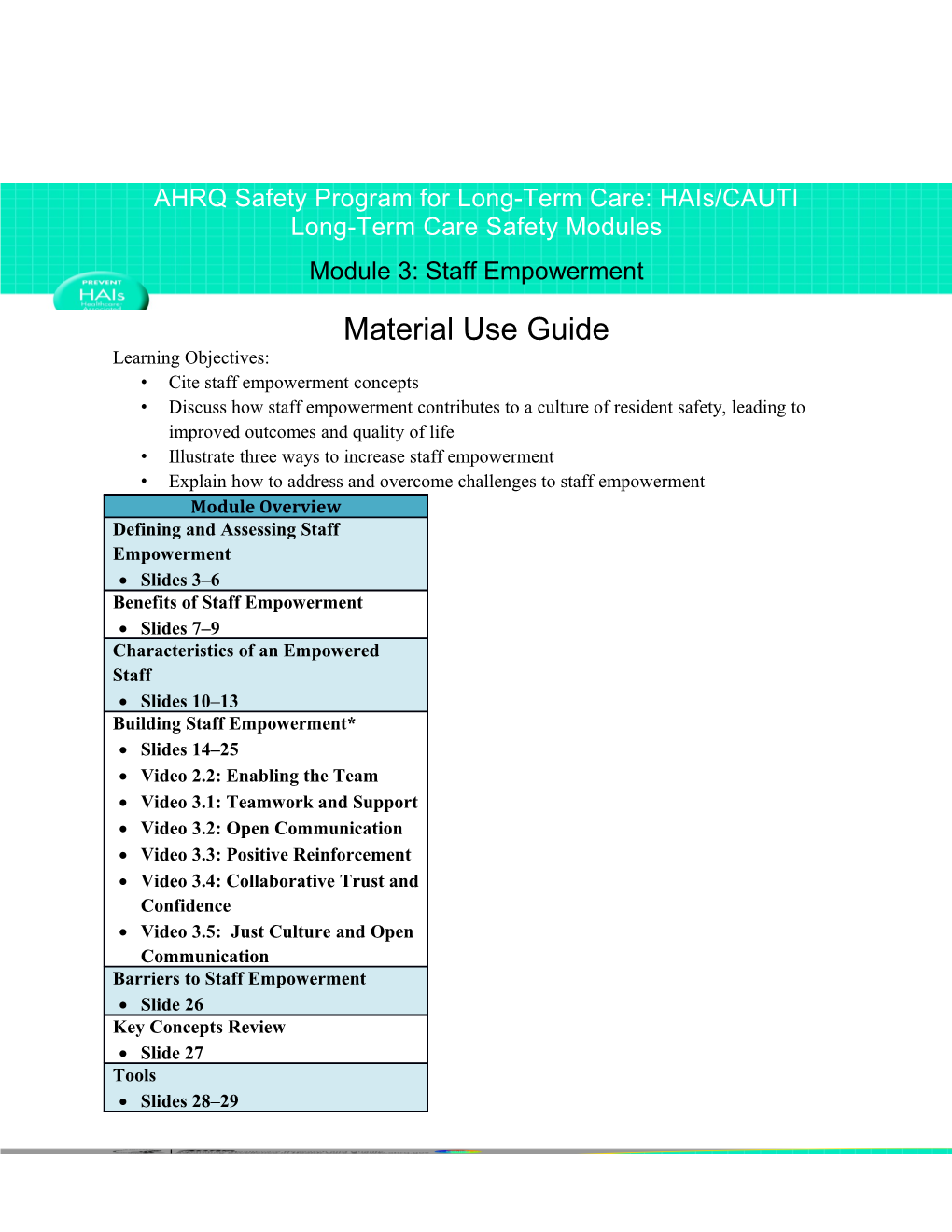 Cite Staff Empowerment Concepts