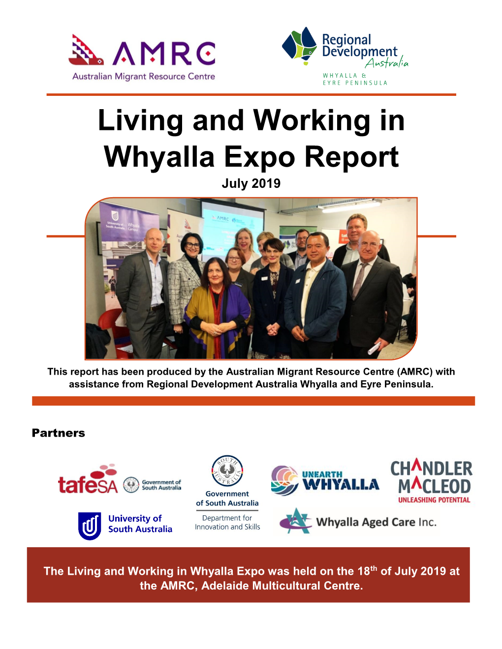Living and Working in Whyalla Expo Report July 2019 1