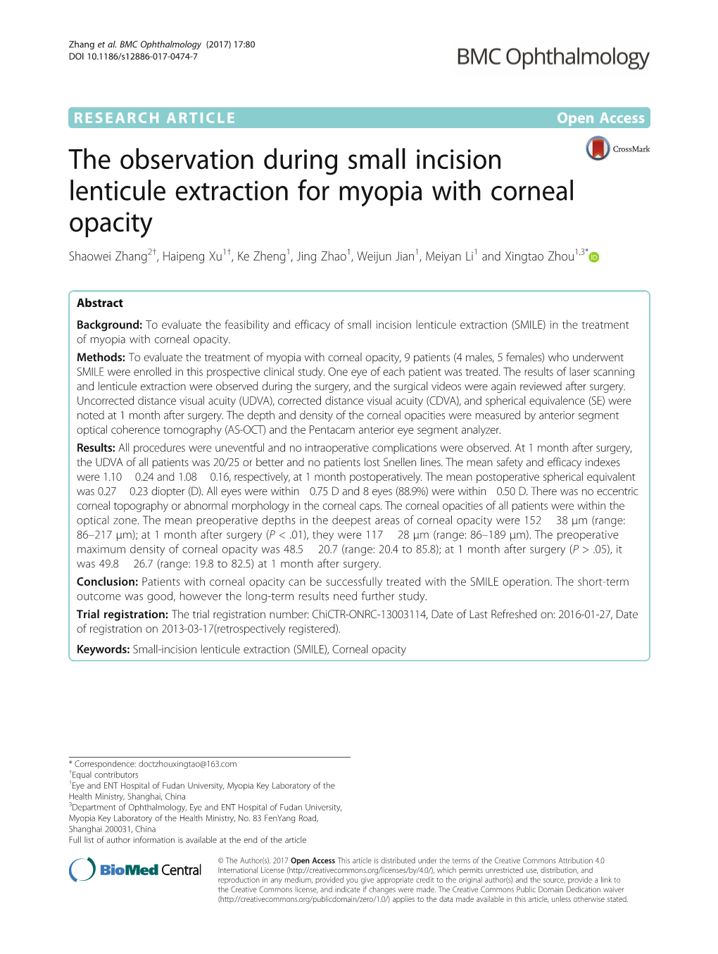 The Observation During Small Incision Lenticule Extraction for Myopia With