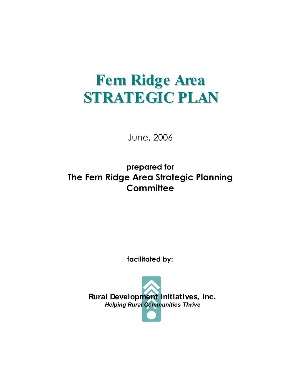 Fern Ridge Strategic Plan 2006