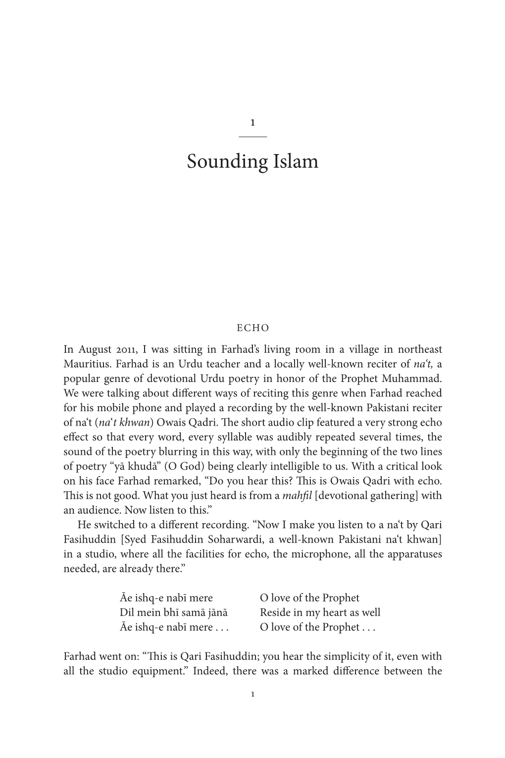 Sounding Islam