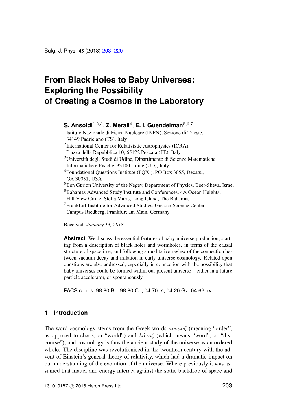 From Black Holes to Baby Universes: Exploring the Possibility of Creating a Cosmos in the Laboratory