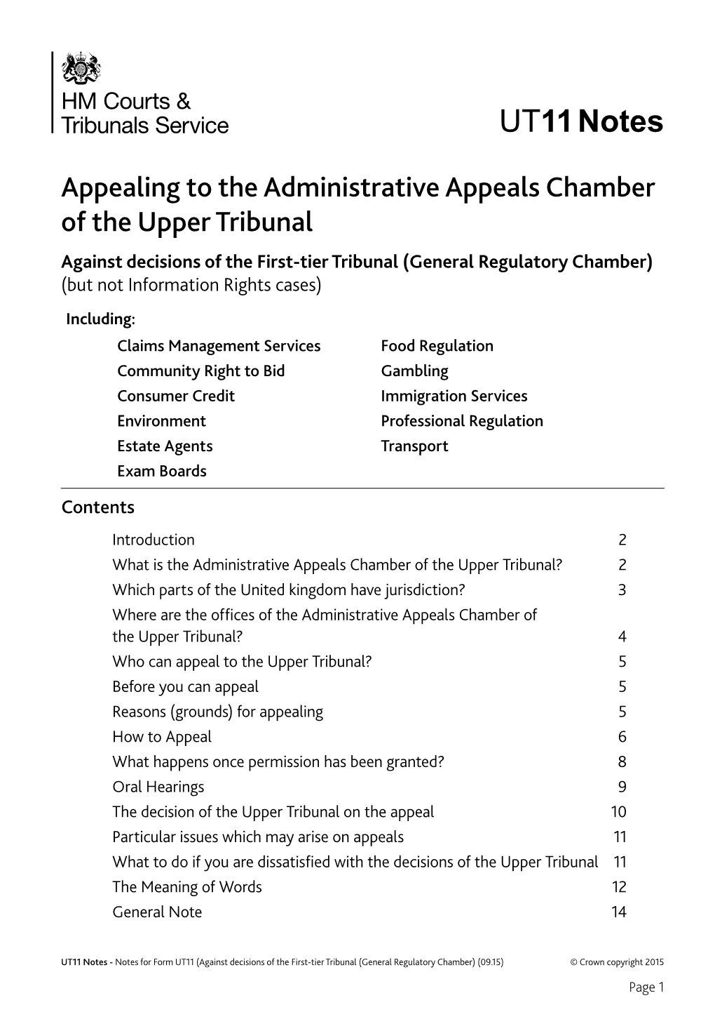 Appealing to the Administrative Appeals Chamber of the Upper Tribunal