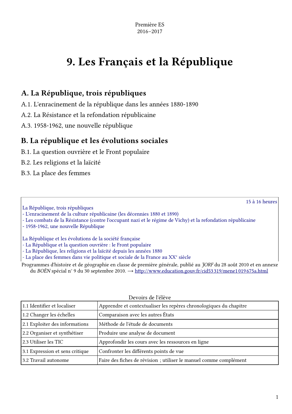 9. Les Français Et La République