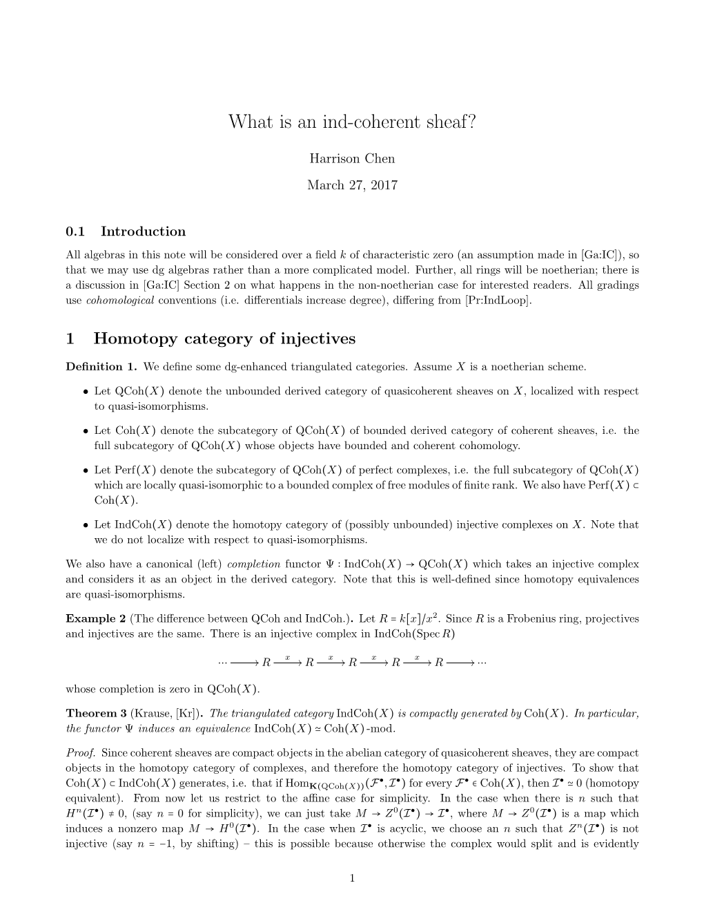 What Is an Ind-Coherent Sheaf?