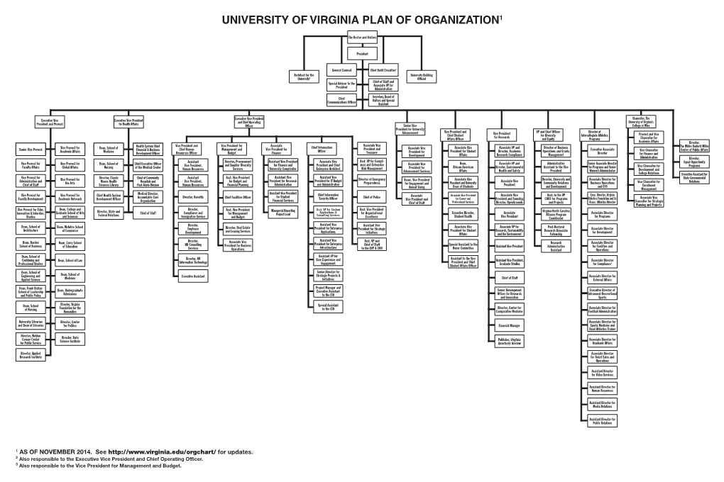 University of Virginia Plan of Organization1