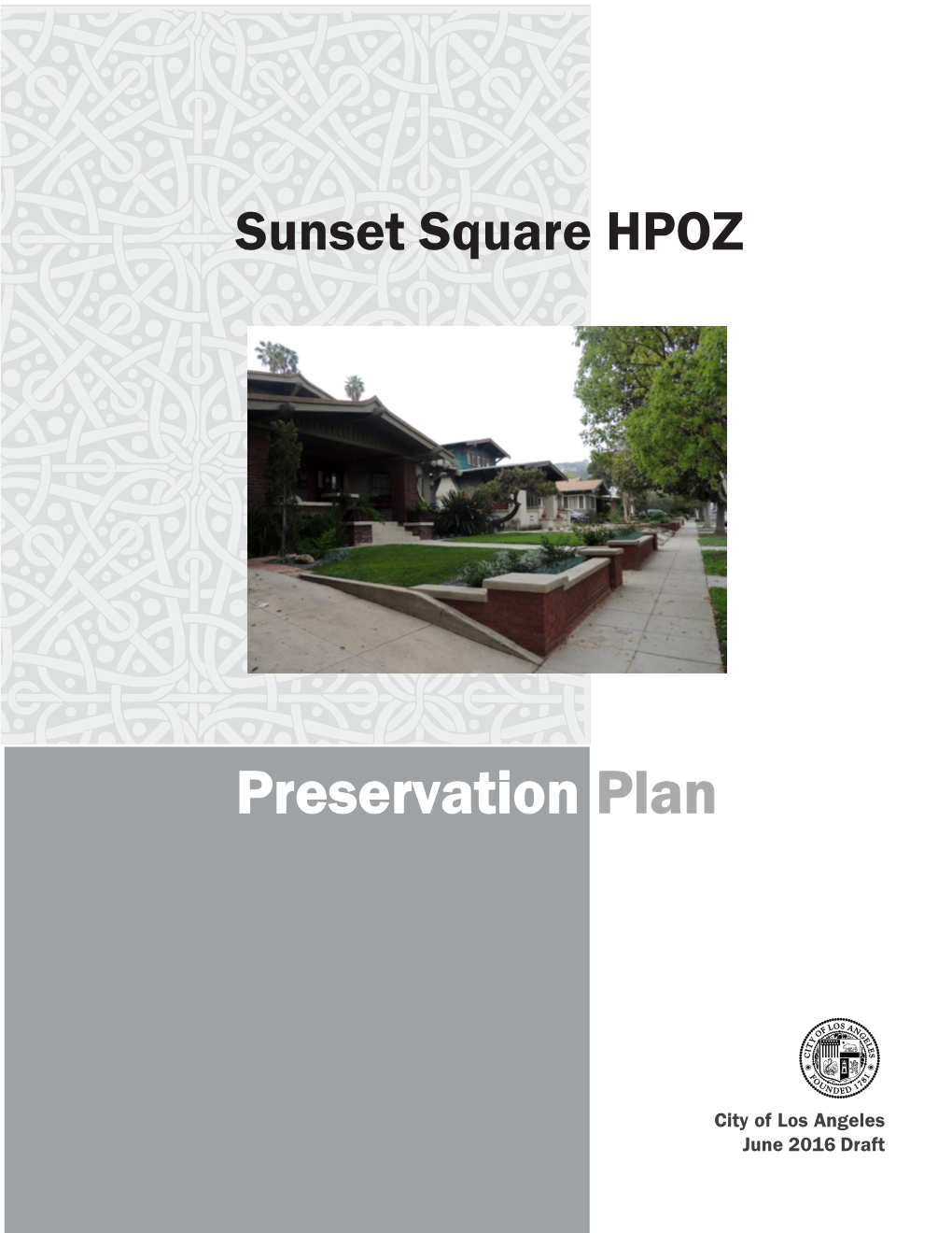 Preservation Plan