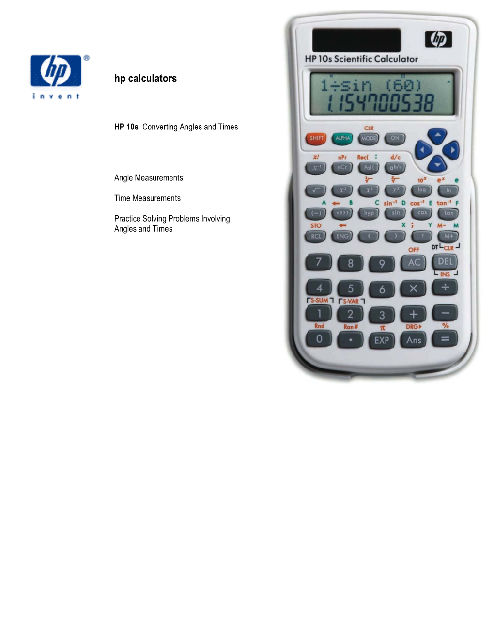 Hp Calculators