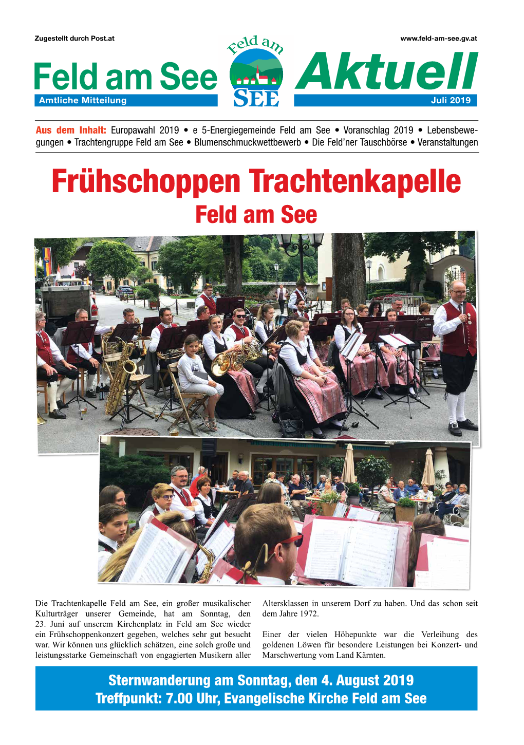 Gemeindezeitung Juli 2019