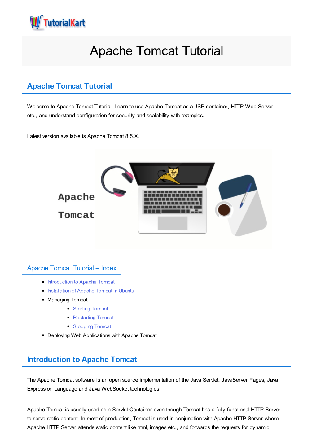 Apache Tomcat Tutorial