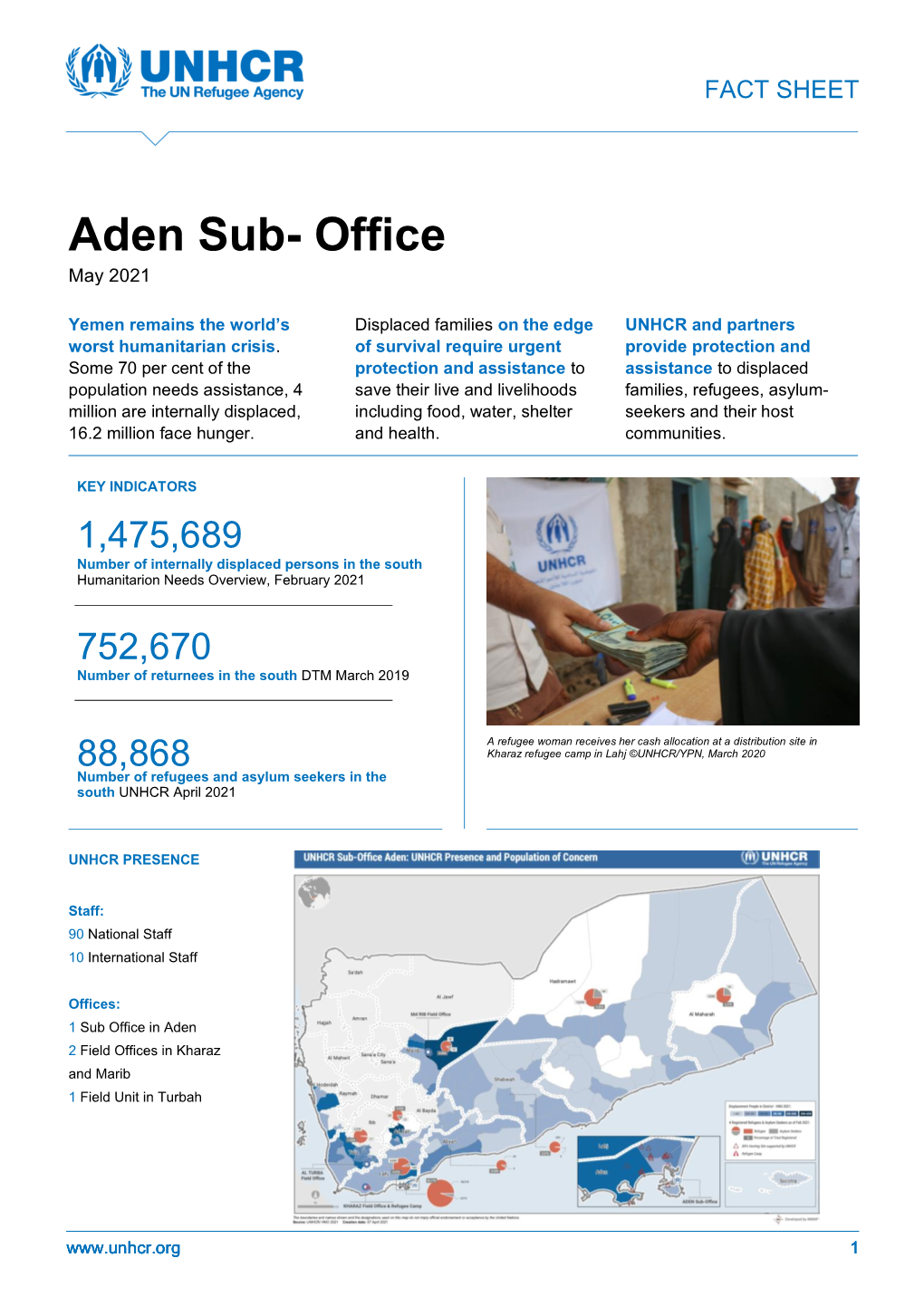 Aden Sub-Office Fact Sheet