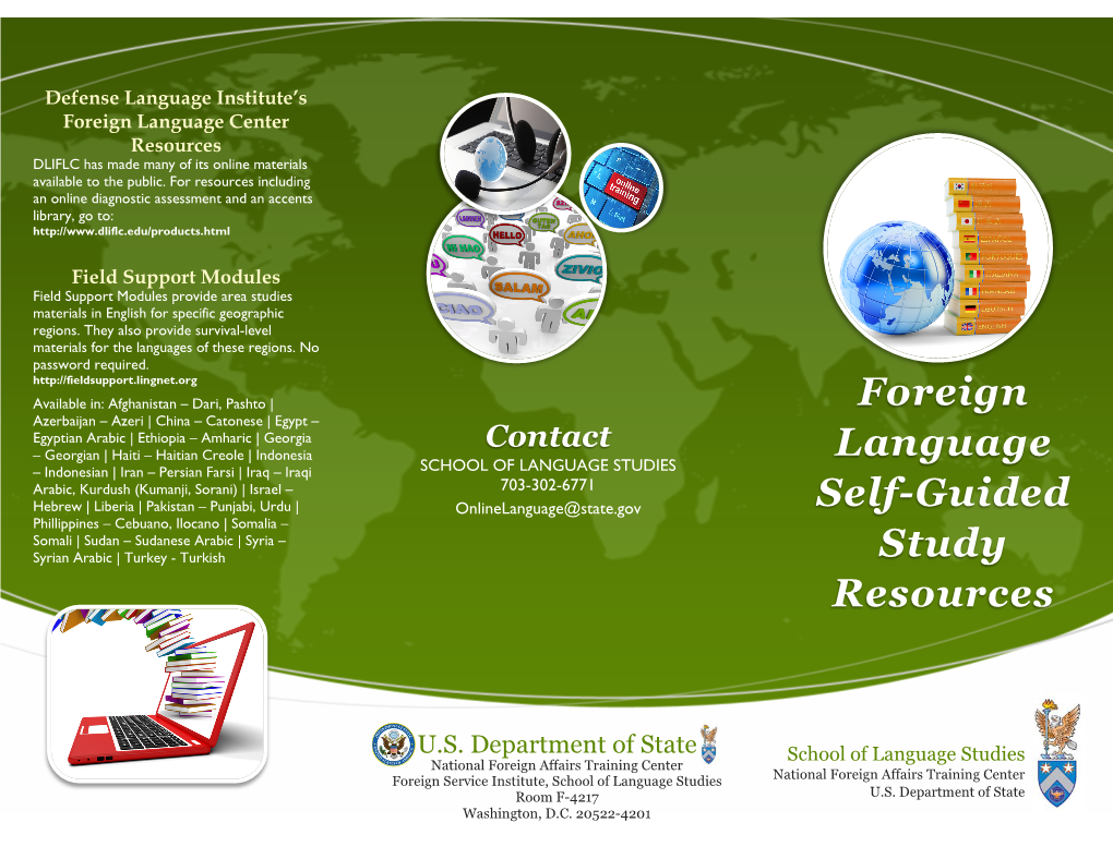 Foreign Language Self-Guided Study Resources