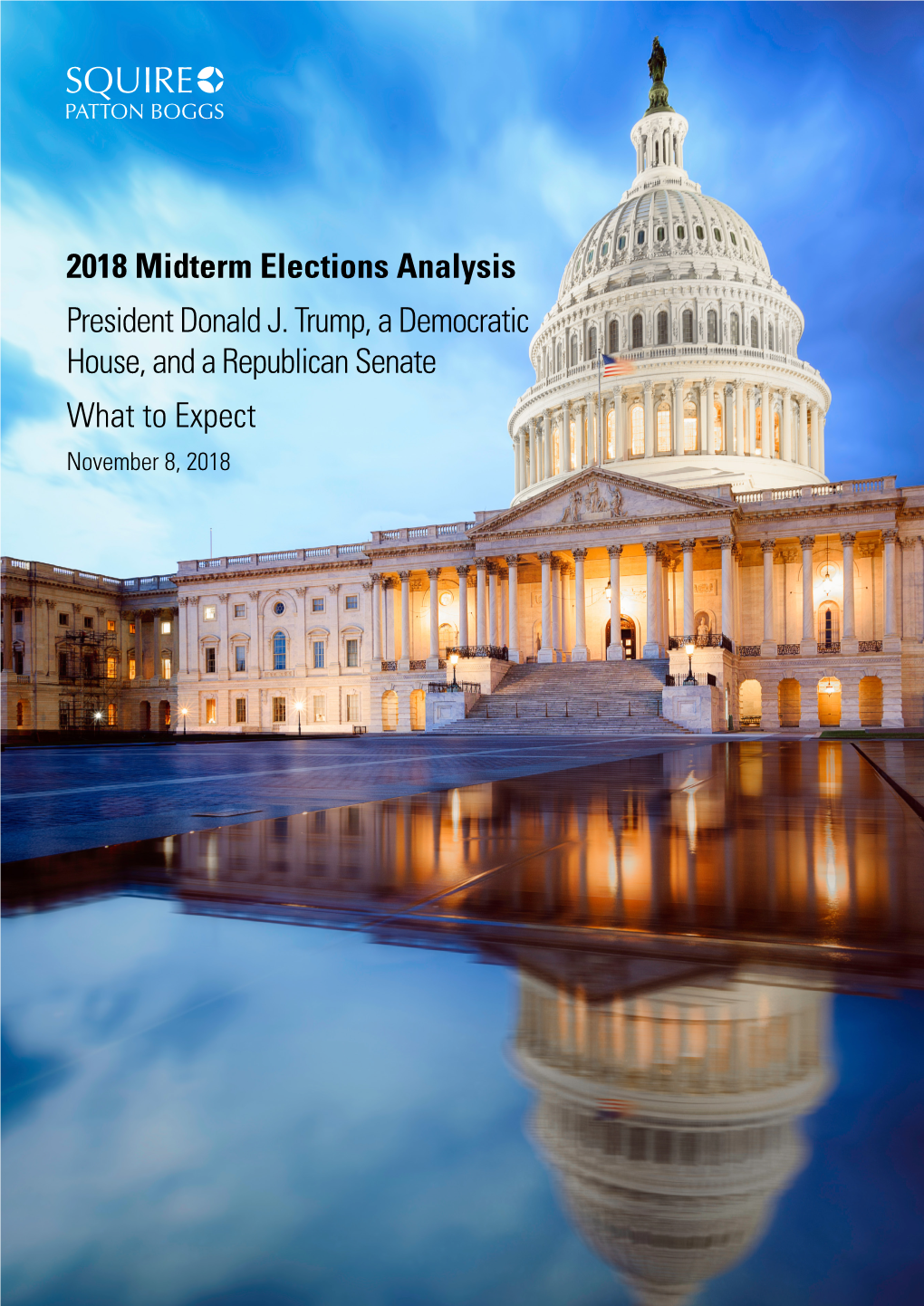 2018 Midterm Elections Analysis President Donald J. Trump, a Democratic House, and a Republican Senate What to Expect November 8, 2018 Table of Contents