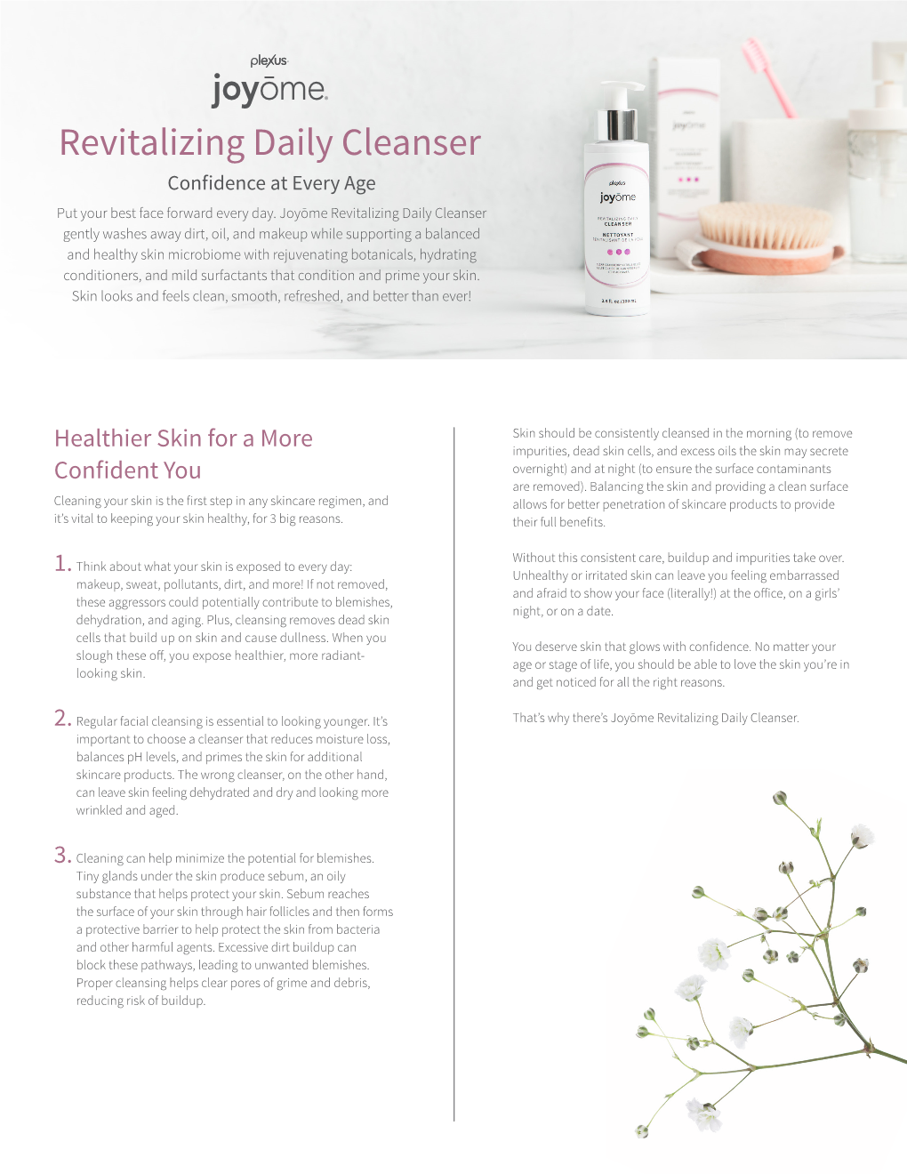 Revitalizing Daily Cleanser Confidence at Every Age Put Your Best Face Forward Every Day