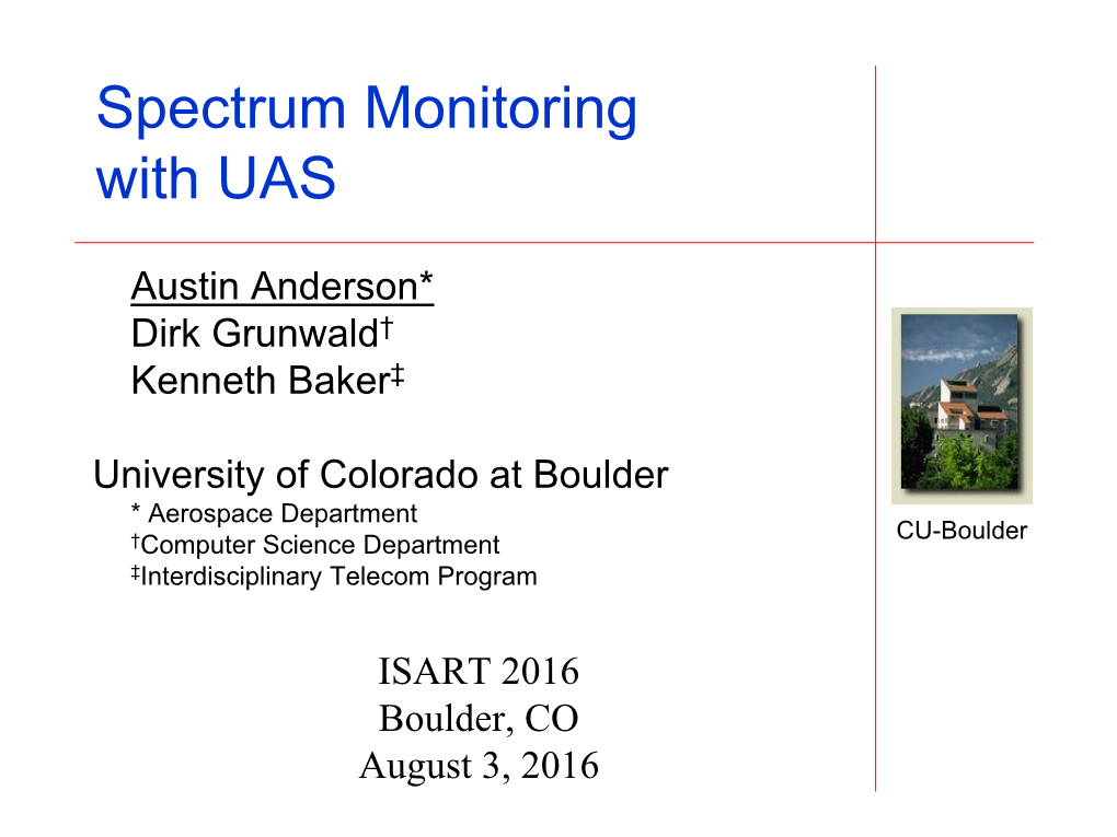 Spectrum Monitoring with UAS
