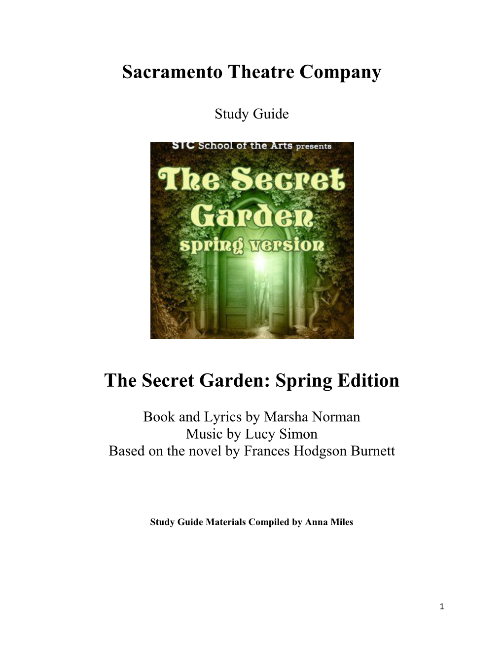 The Secret Garden Study Guide, Macmillan Young Learners Public/EXPLORERS 5 the SECRET GARDEN Teacher Notes.Pdf