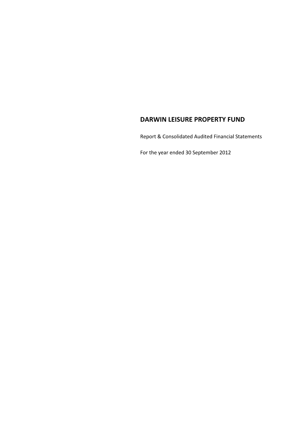 Darwin Leisure Property Fund