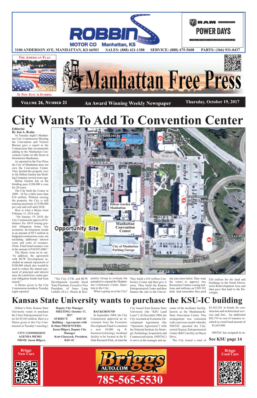 City Wants to Add to Convention Center Editorial by Jon A