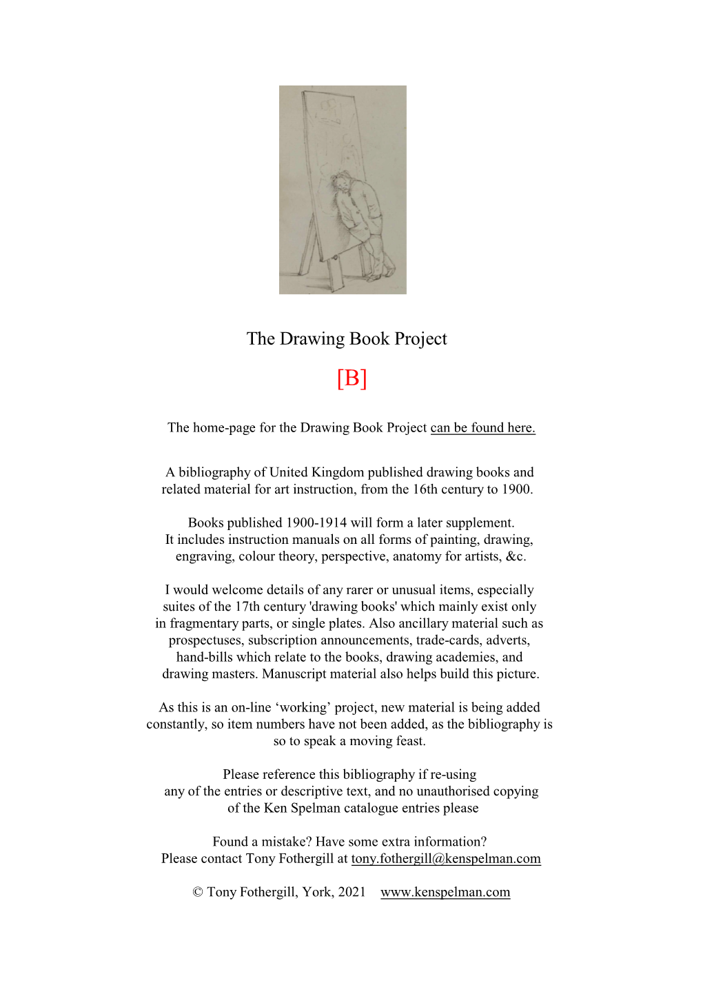 The Drawing Book Project [B]