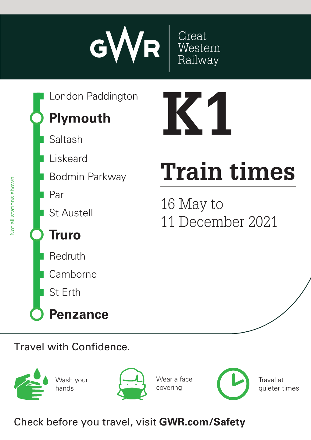 London, Bristol, Exeter and Plymouth to Penzance (Cornish Main Line)