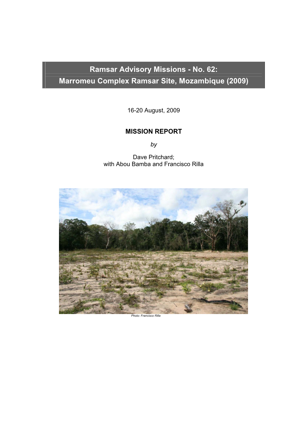No. 62: Marromeu Complex Ramsar Site, Mozambique (2009)