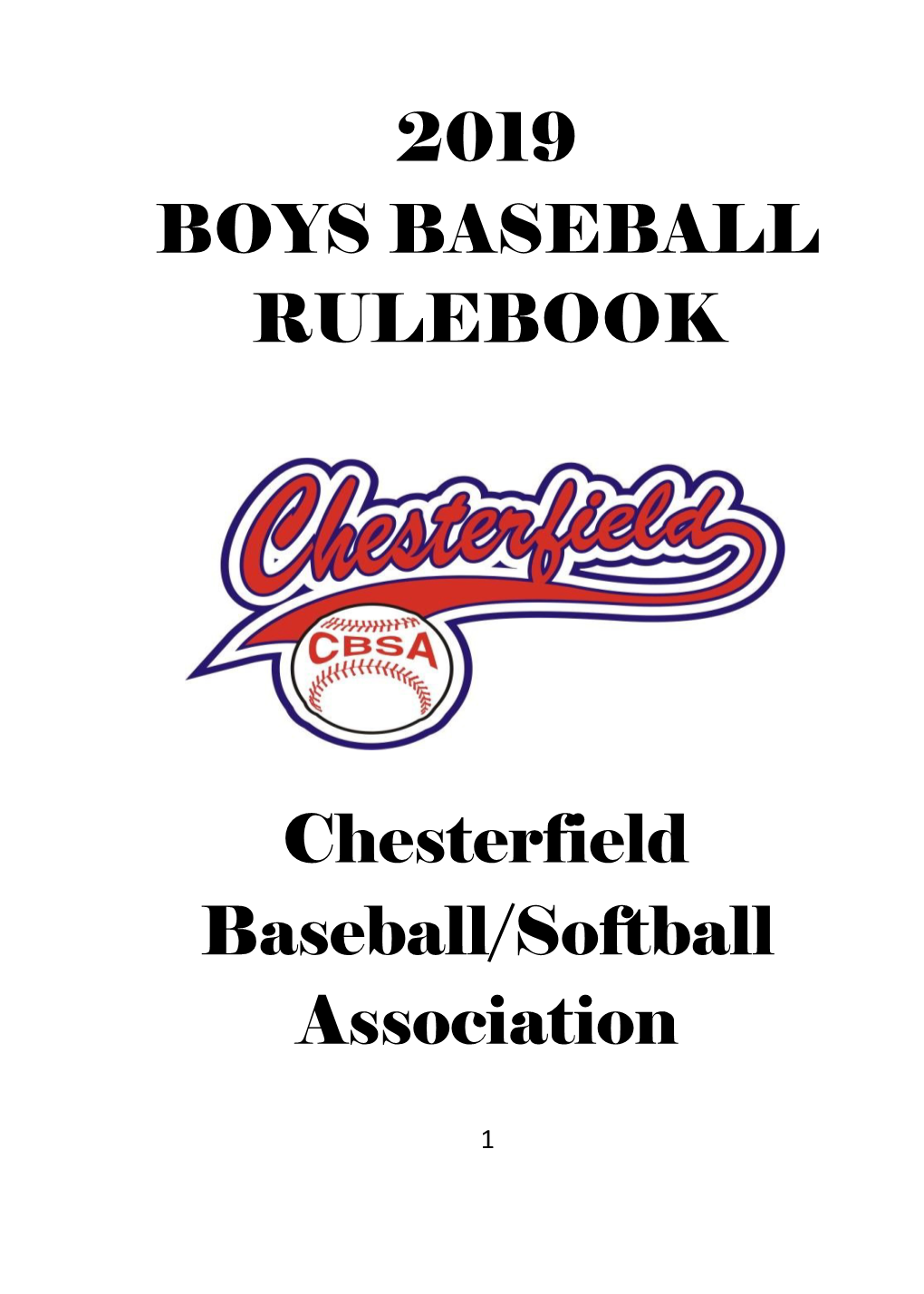 2019-CBSA-Baseball-Rulebook.Pdf