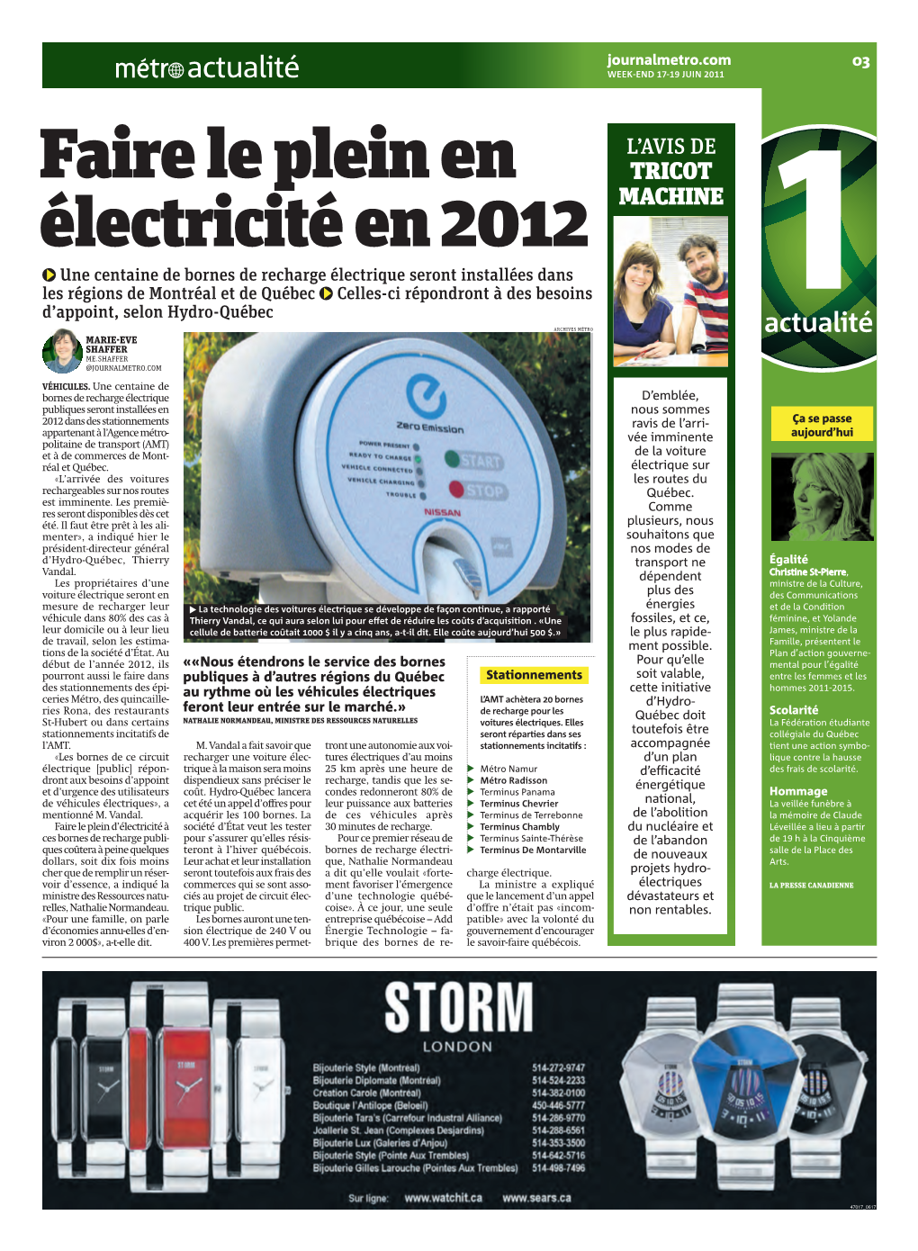 Faire Le Plein En Électricité En 2012