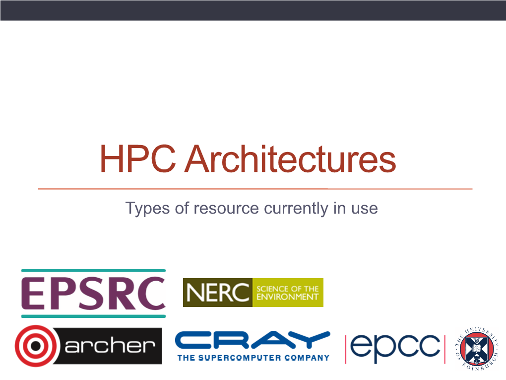 HPC Architectures
