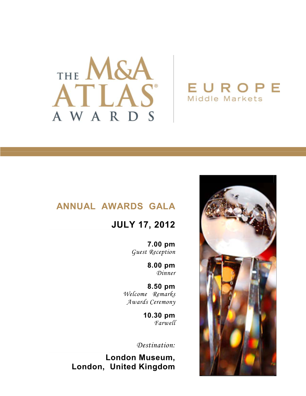 Announcing EUROPE M&A ATLAS AWARDS