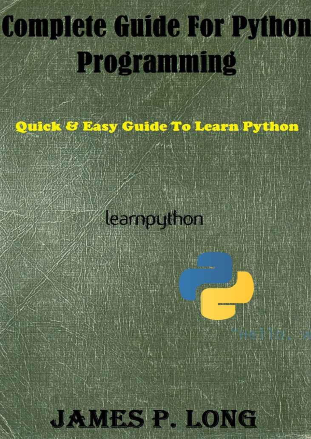 Complete Guide for Python Programming