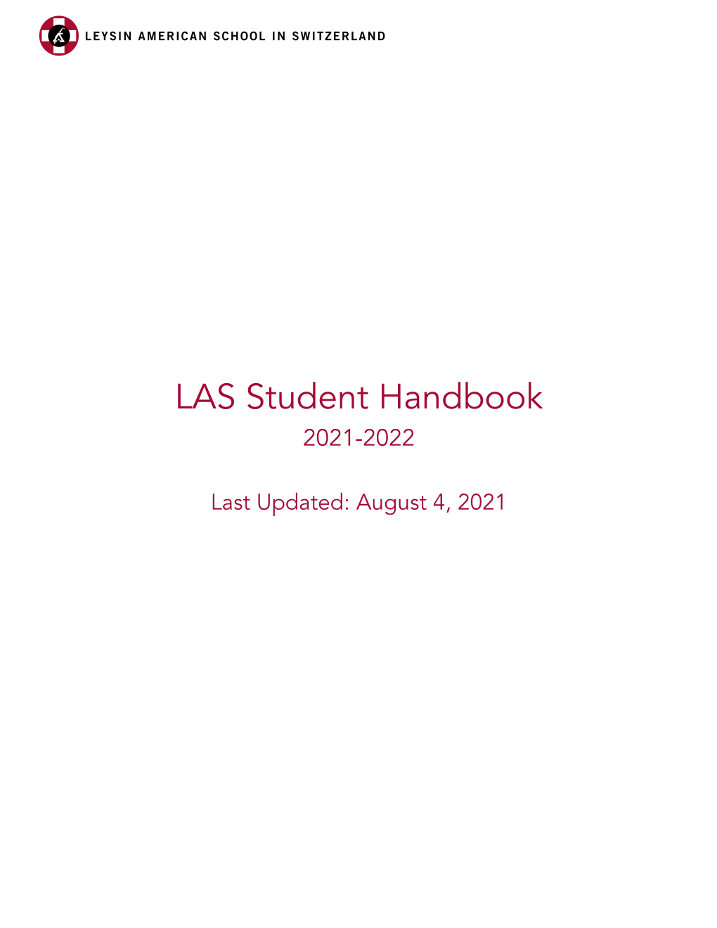 Student Handbook 2021-2022