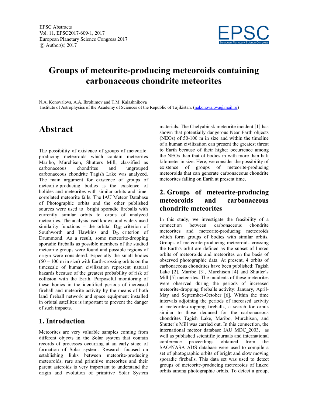 Groups of Meteorite-Producing Meteoroids Containing Carbonaceous Chondrite Meteorites