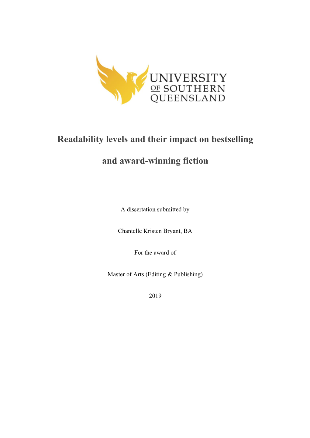 Readability Levels and Their Impact on Bestselling and Award-Winning Fiction