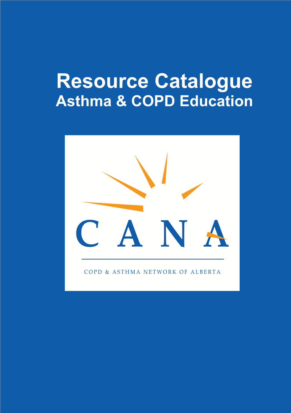 Resource Catalogue Asthma & COPD Education