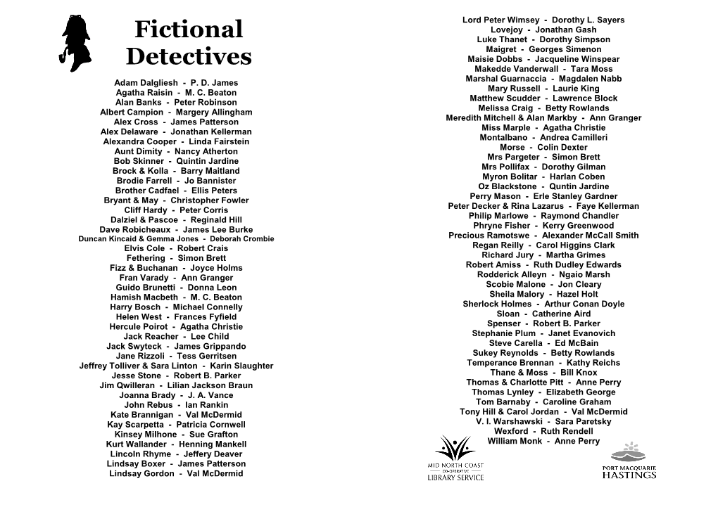 Fictional Detectives