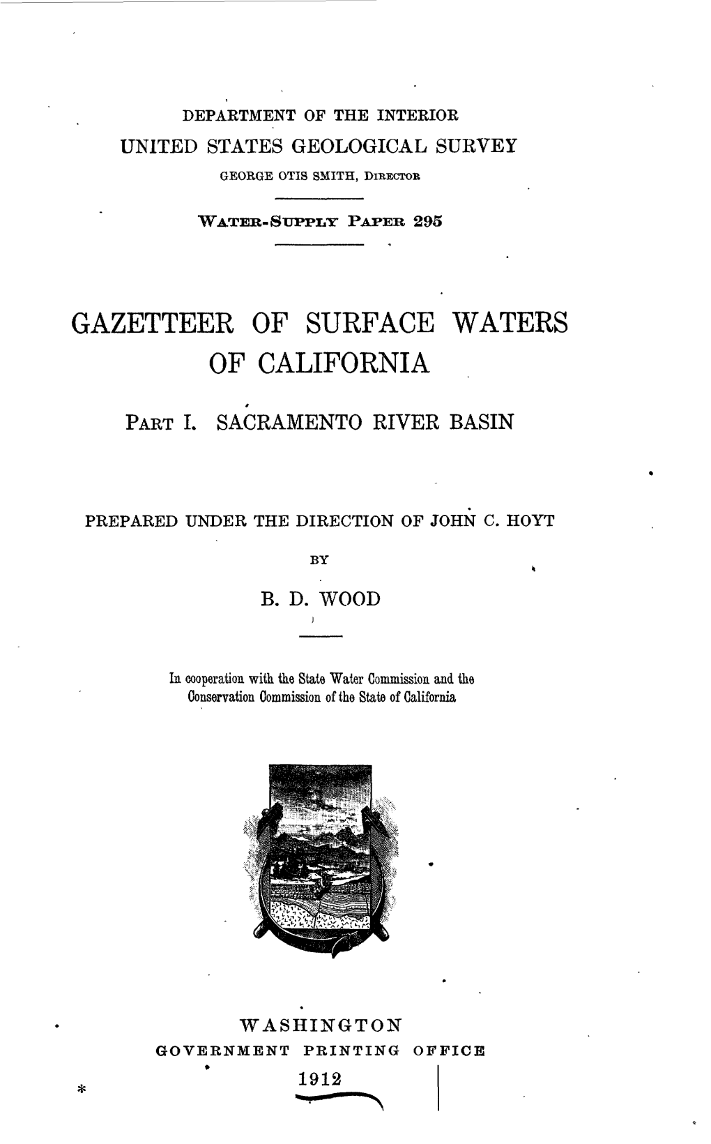 Gazetteer of Surface Waters of California