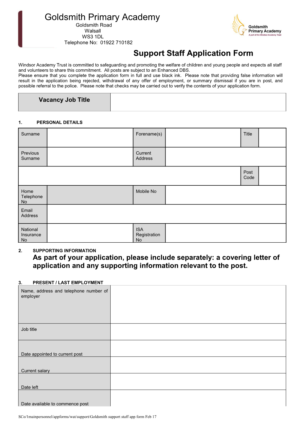 Application for Teaching Appointment s5