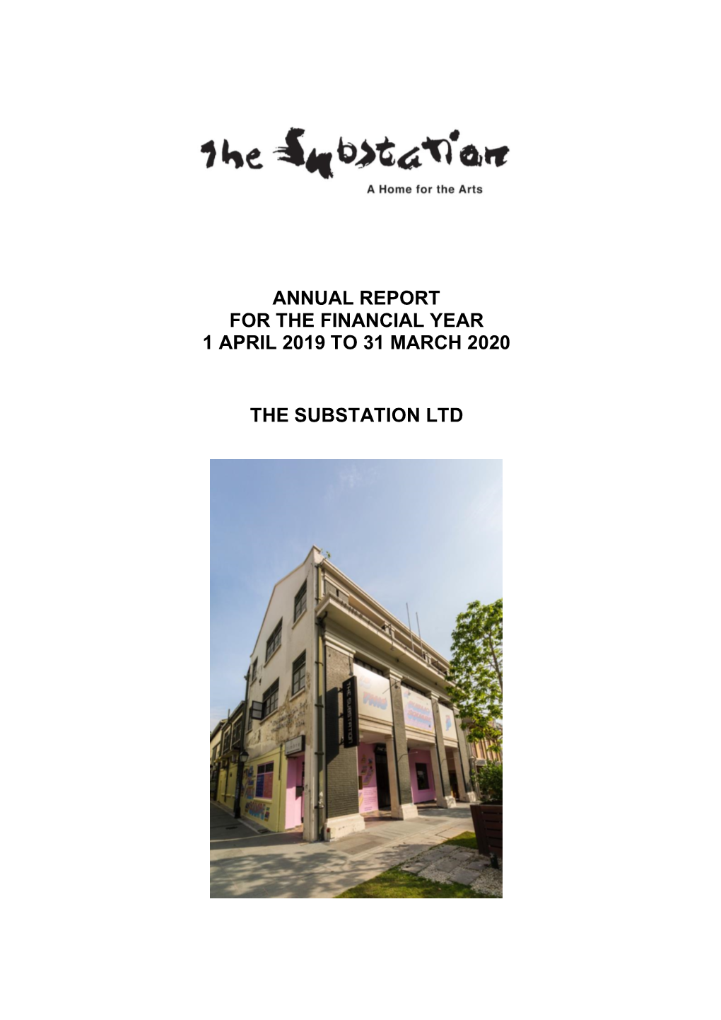 Annual Report for the Financial Year 1 April 2019 to 31 March 2020